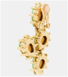 Oscar de la Renta Cactus crystal-embellished drop earrings