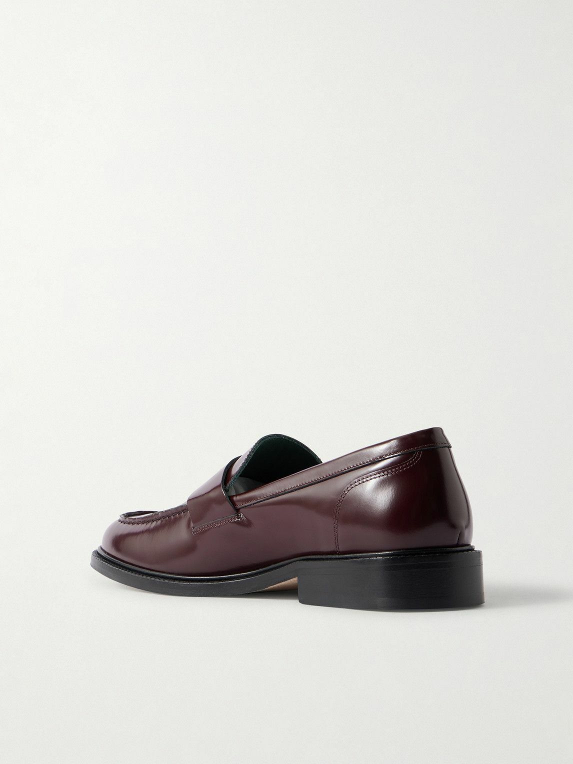VINNY's - Townee Leather Penny Loafers - Burgundy
