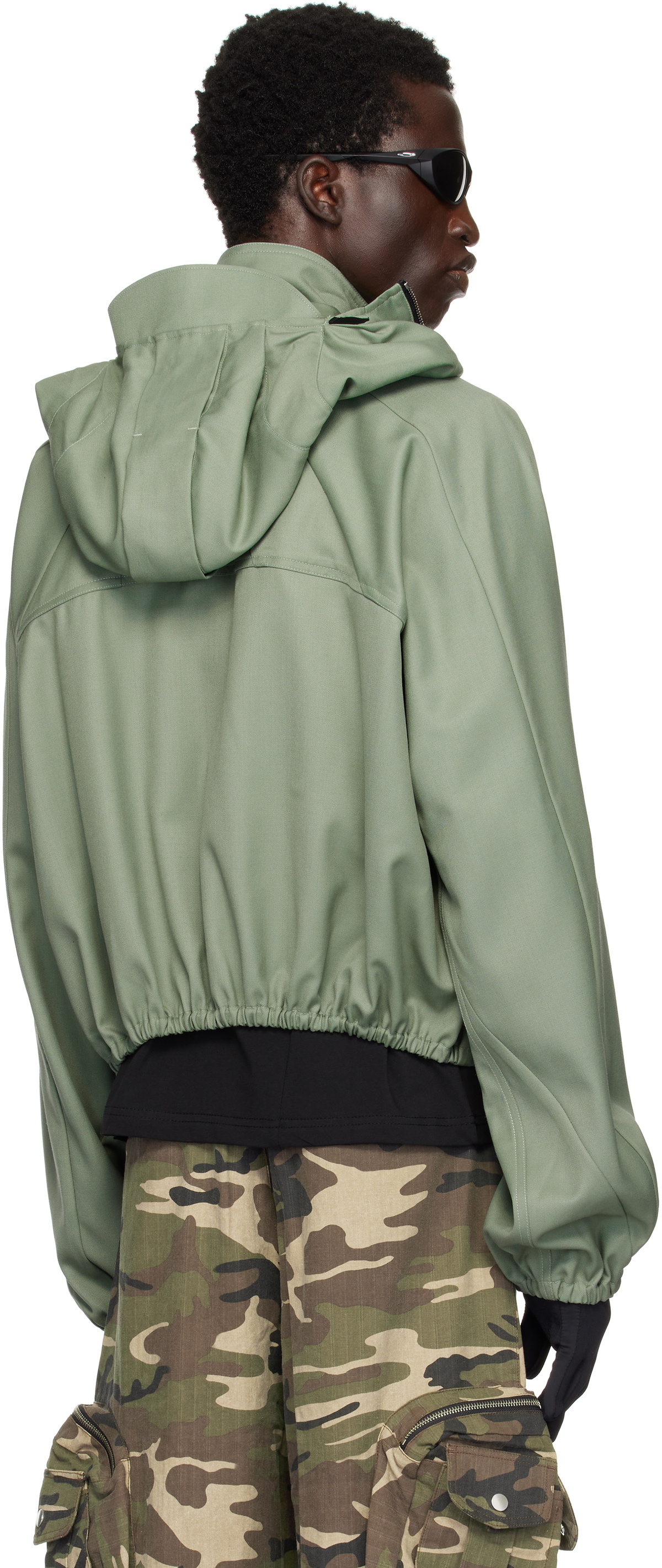 ジャケット・アウター fffpostalservice hooded paracute bomber Hooded Parachute Bomber with Detachable Hood in Black – SVRN