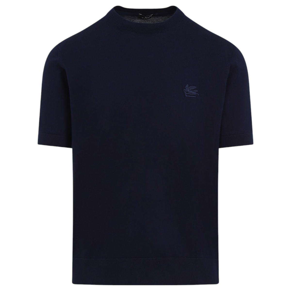 Etro - Logo-Embroidered Cotton T-Shirt - Blue Etro