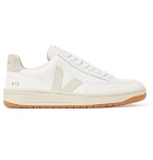 Veja - V-12 Leather and Rubber-Trimmed Suede and B-Mesh Sneakers - White