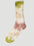 Stain Shade x Decka Socks - Tie Dye Socks in Beige