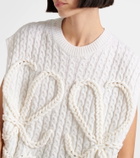 Loewe Anagram cable-knit wool vest