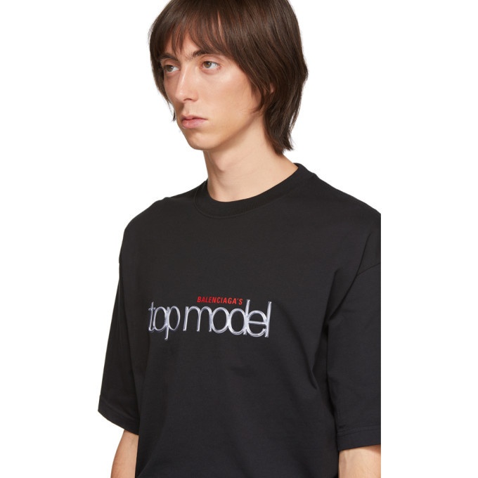 Balenciaga Black Top Model T-Shirt Balenciaga | T-Shirts