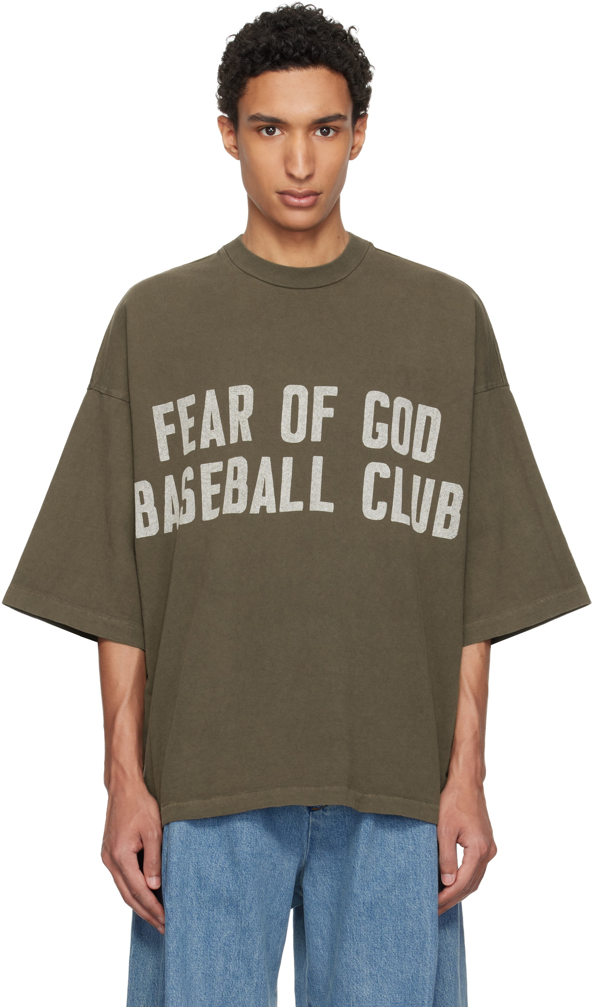 Fear of God Brown Baseball Club T-shirt