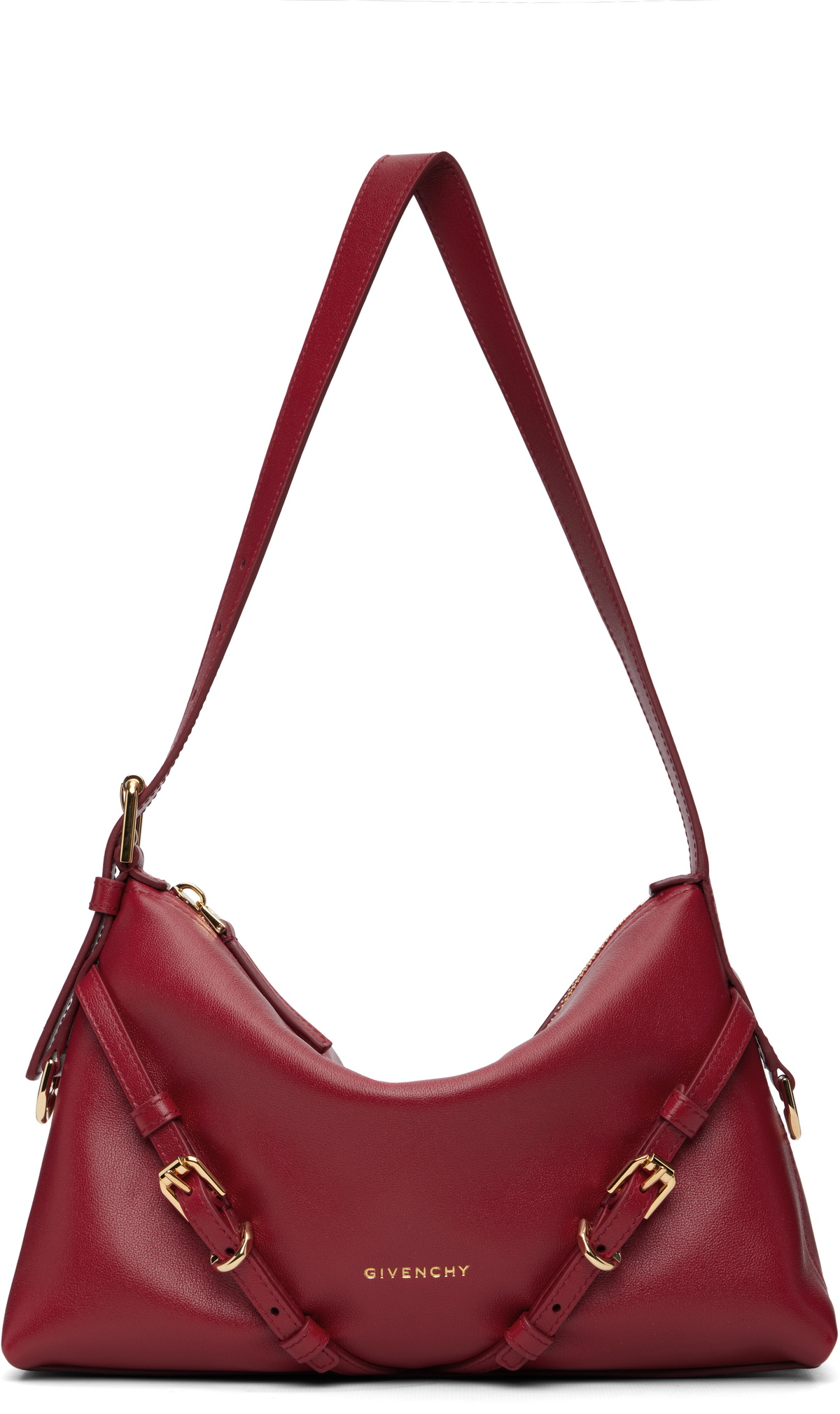 Givenchy Red Mini Voyou Shiny Leather Bag