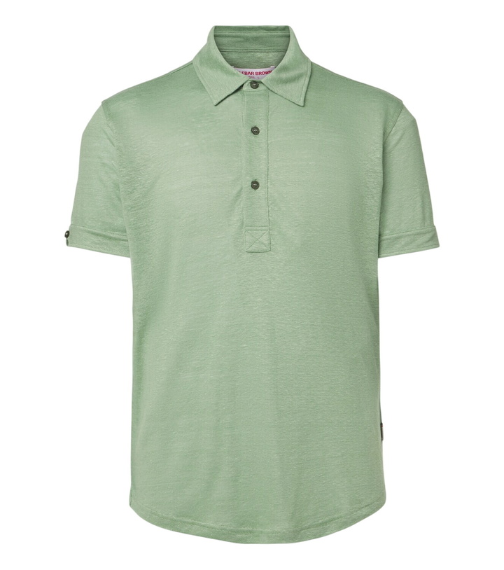 Photo: Orlebar Brown Sebastian linen jersey polo shirt