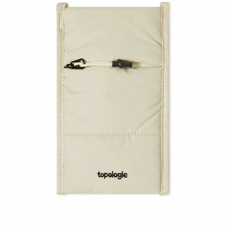 Photo: Topologie Phone Sleeve Pouch in Off White Puffer