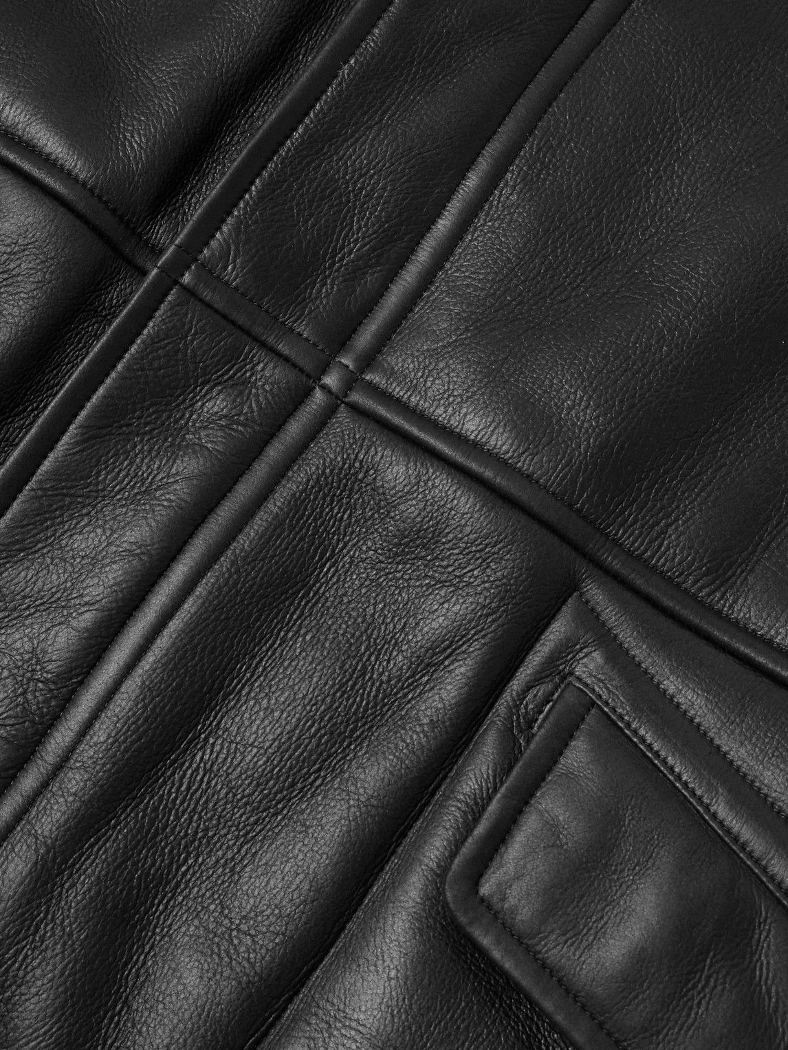 Yves Salomon - Shearling Hooded Coat - Black