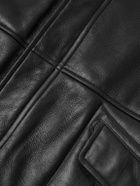 Yves Salomon - Shearling Hooded Coat - Black