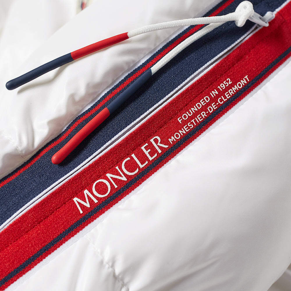 Moncler Men's Dincer Tricolore Sleeve Stripe Down Jacket in Moncler Men's Dincer Tricolore Sleeve Stripe Down Jacket in