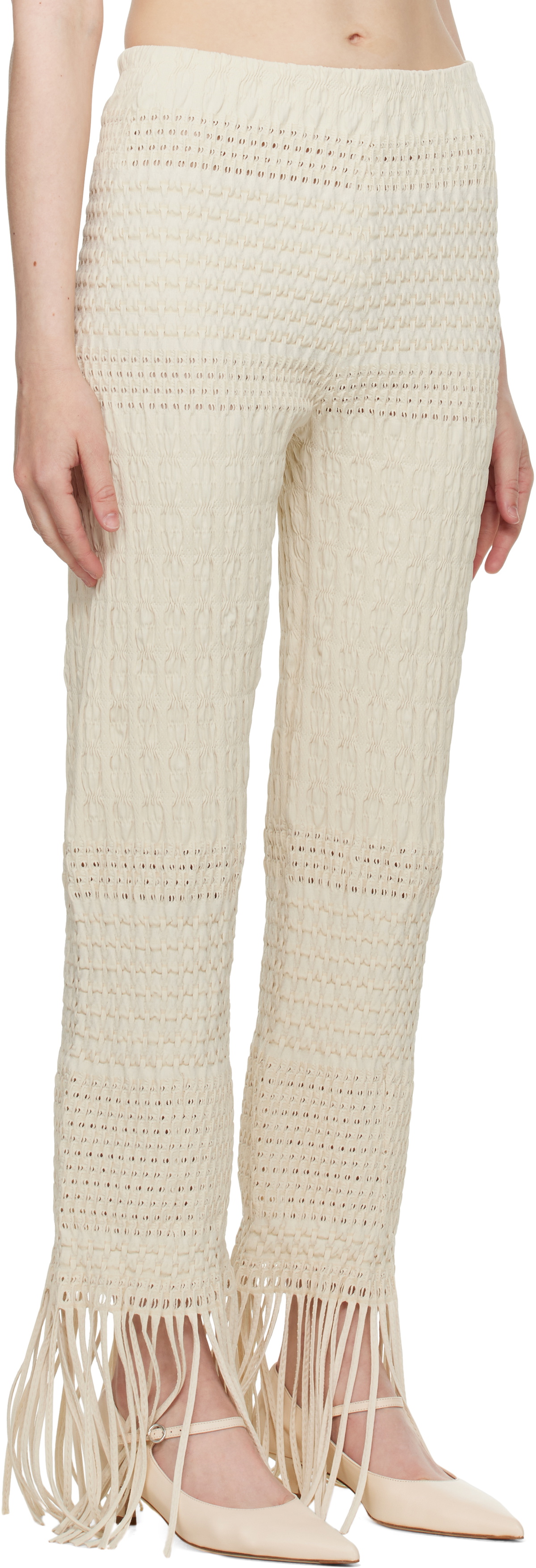 Nanushka Off-White Miciel Trousers