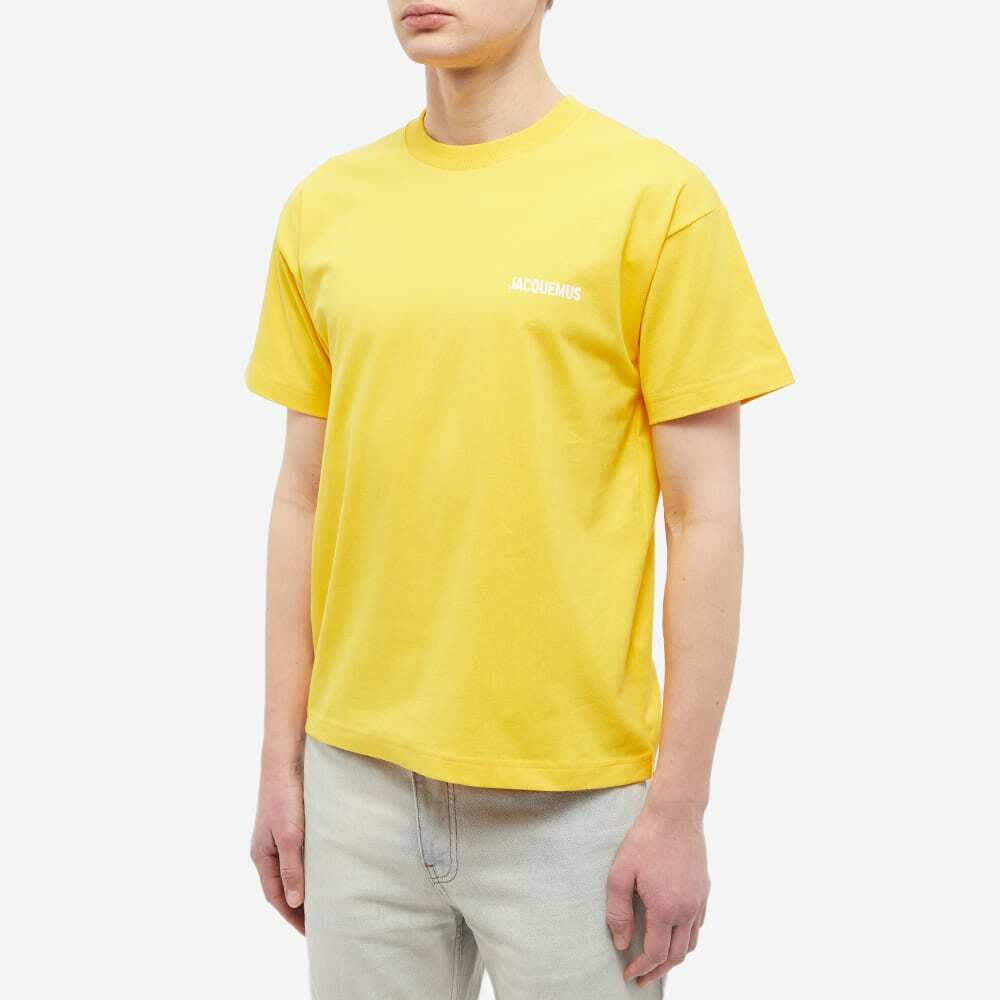 Jacquemus Men's Classic Logo TShirt in Yellow Jacquemus