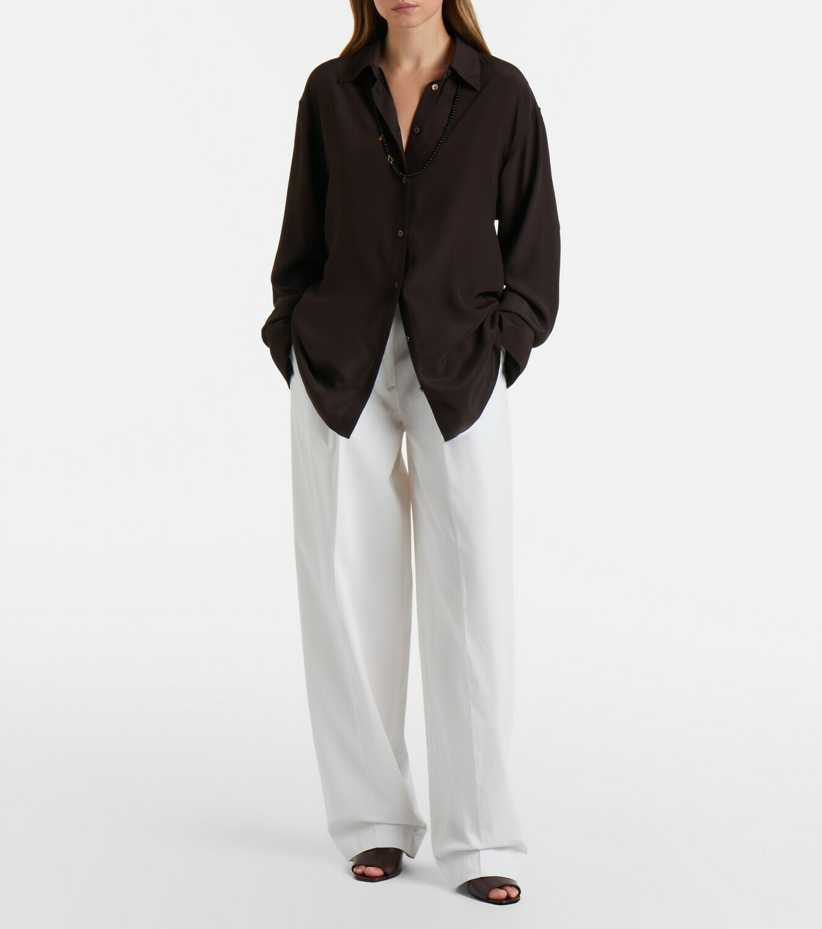 Toteme Silk crêpe shirt