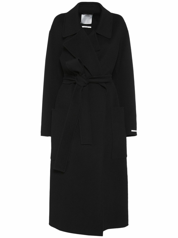 Photo: SPORTMAX Veleno Double Breast Belted Wool Coat