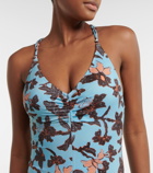 Ulla Johnson Madeira halterneck floral swimsuit