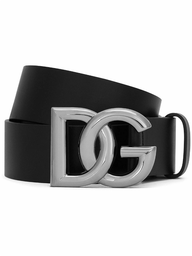 Photo: DOLCE & GABBANA - Logo Leather Belt