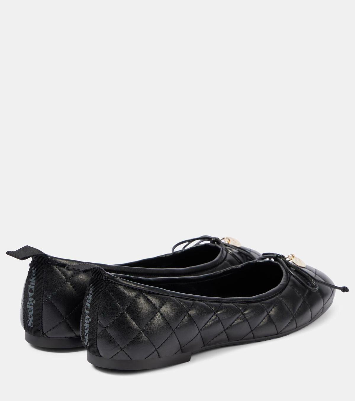 See By Chloé Jodie quilted faux leather ballet flats