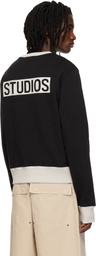Entire Studios Black Contro Crew Sweatshirt