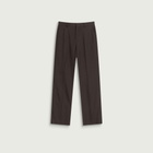 Acne Studios Men's Palvin Fluid Herringbone Viscose Trousers in Chocolate Brown