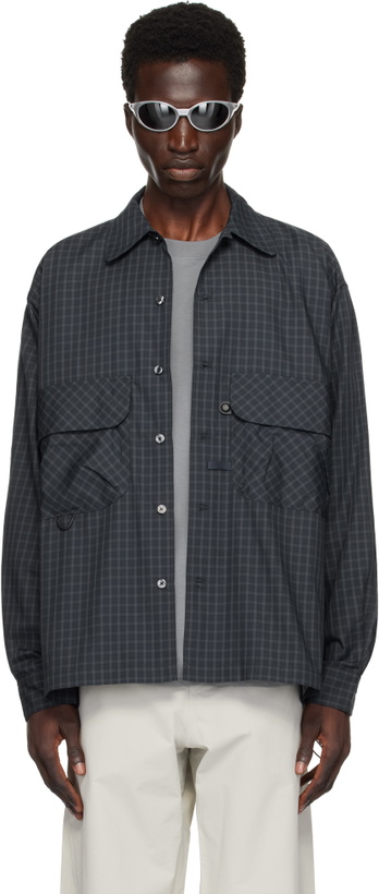Photo: DAIWA PIER39 Gray Tech Sports Plaid Shirt