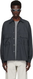 DAIWA PIER39 Gray Tech Sports Plaid Shirt