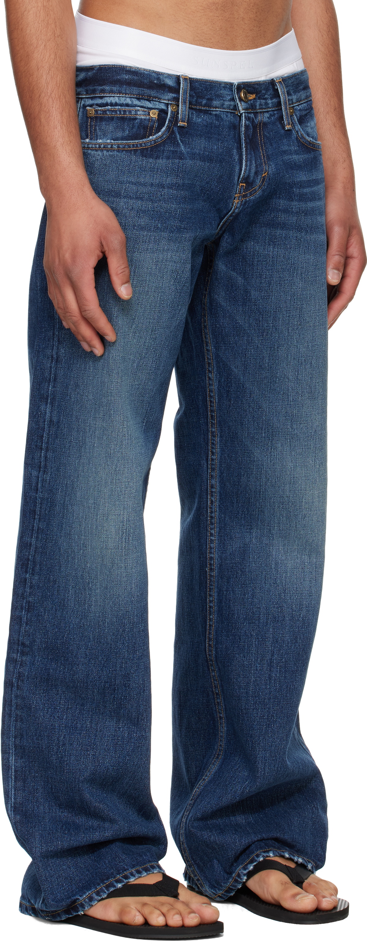 Raimundo Langlois Blue Bootcut Jeans