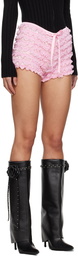 GUIZIO Pink Ruffle Shorts