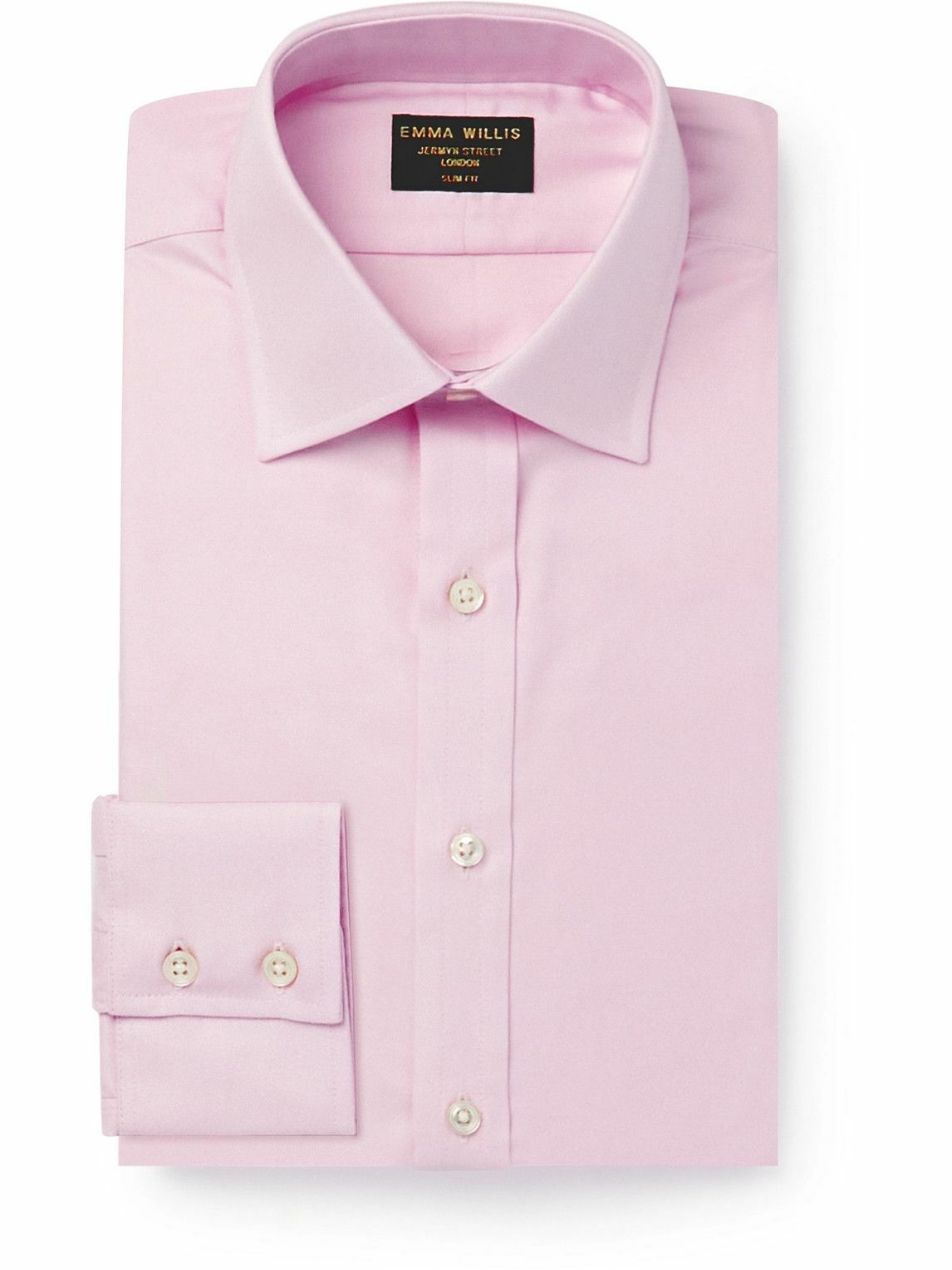 Emma Willis - Cutaway-Collar Cotton Oxford Shirt - Pink Emma Willis