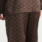 SKIMS Men's Sateen Sleep Set in Cocoa Heart Halfdrop