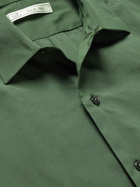 UMIT BENAN B - Cotton and Silk-Blend Shirt - Green