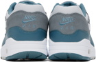 Nike Gray & Blue Air Max 1 Sneakers