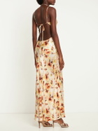 BEC + BRIDGE Sunset Floral Viscose Satin Maxi Dress