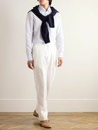 Richard James - Button-Down Collar Linen Shirt - White