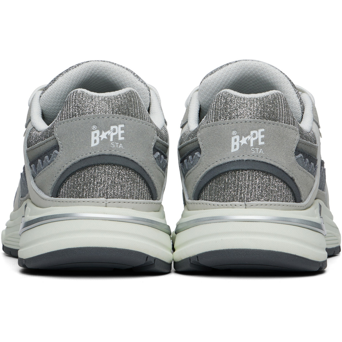 BAPE Gray BAPE Shark STA #1 Sneakers