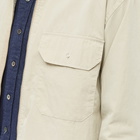 FrizmWORKS Men's Full Zip Shirt Jacket in Light Beige