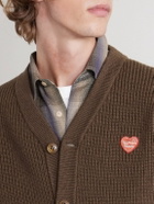 Human Made - Logo-Appliquéd Alpaca Cardigan - Brown