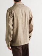 Stòffa - Recycled Herringbone Silk Shirt Jacket - Neutrals