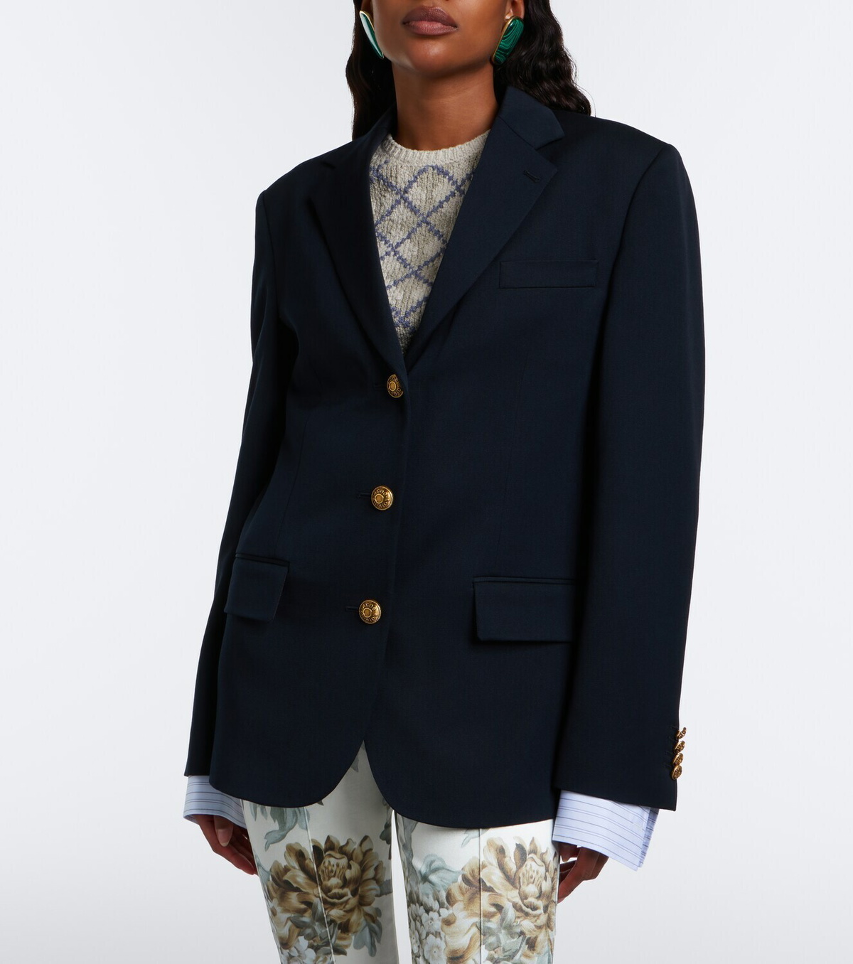 Acne Studios Layered wool blazer