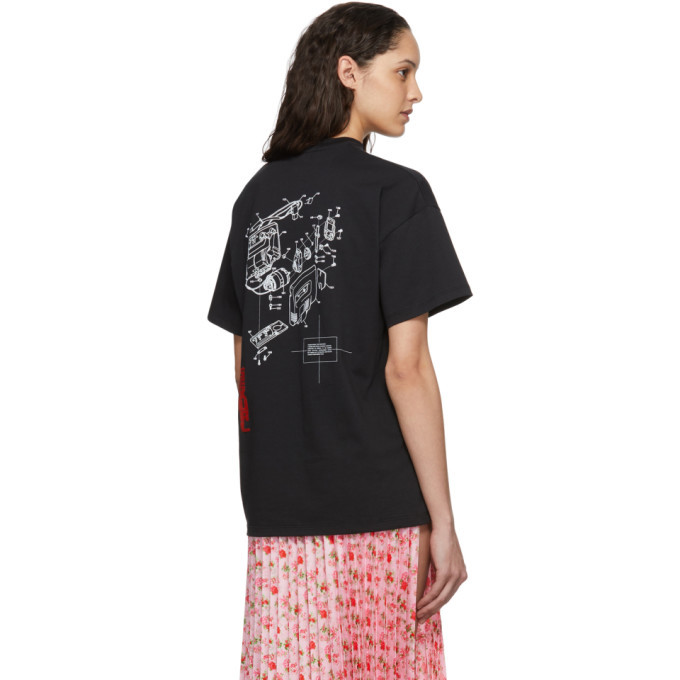 Christopher Kane Black Techno Sexual T-Shirt Christopher Kane