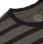 J.Crew - Garment-Dyed Striped Slub Cotton-Jersey T-Shirt - Men - Green