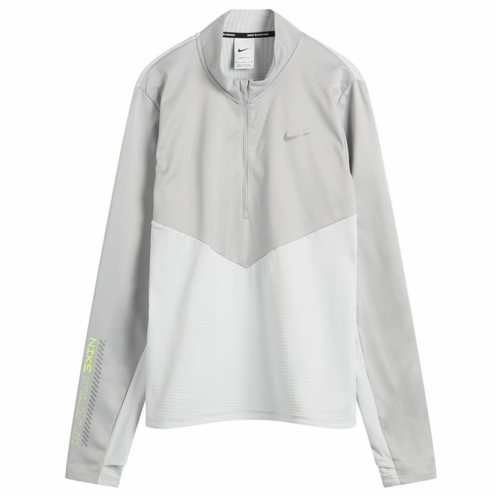 Photo: Nike Winterized Half Zip in Platinum/Grey/Volt