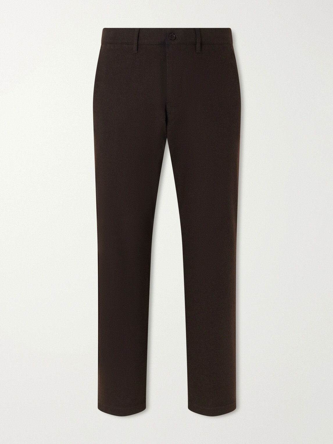 NN07 - Aden Straight-Leg Grain de Poudre Trousers - Brown