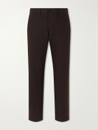NN07 - Aden Straight-Leg Grain de Poudre Trousers - Brown