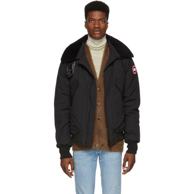 Photo: Canada Goose Black Down Bromely Bomber Jacket