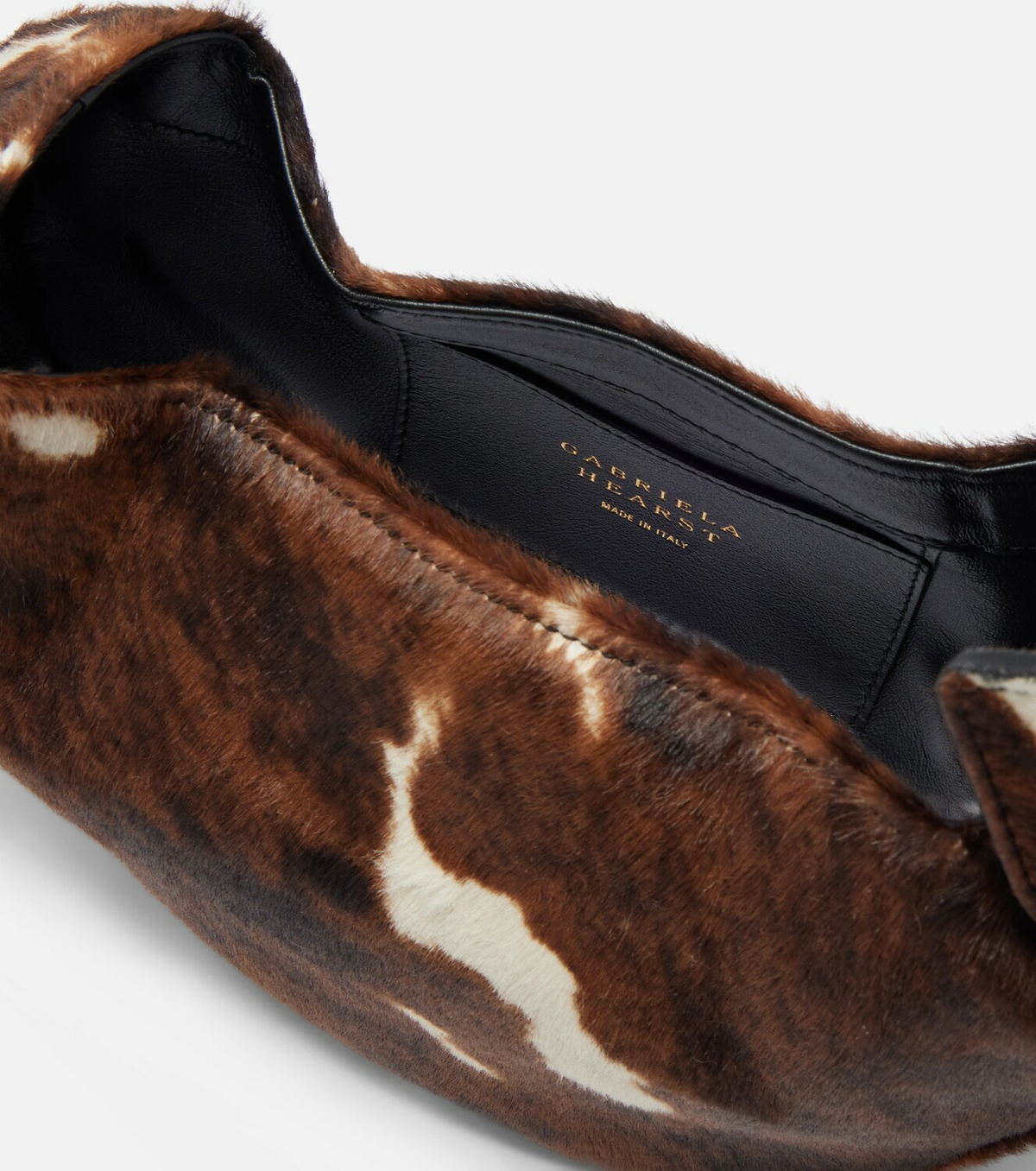 Gabriela Hearst Demi Small calf hair clutch