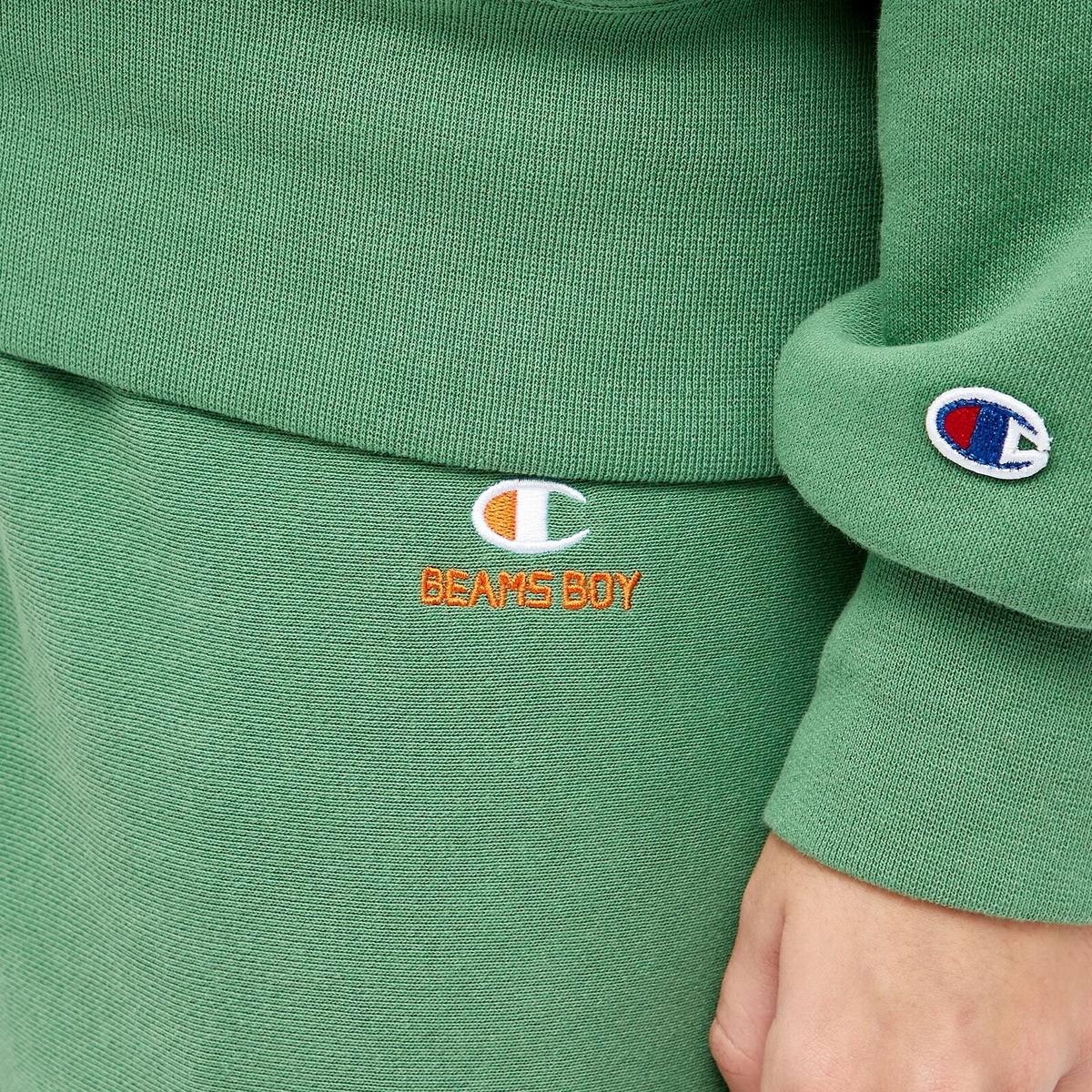 Champion Women's x Beams Boy Sweat Pants in Green