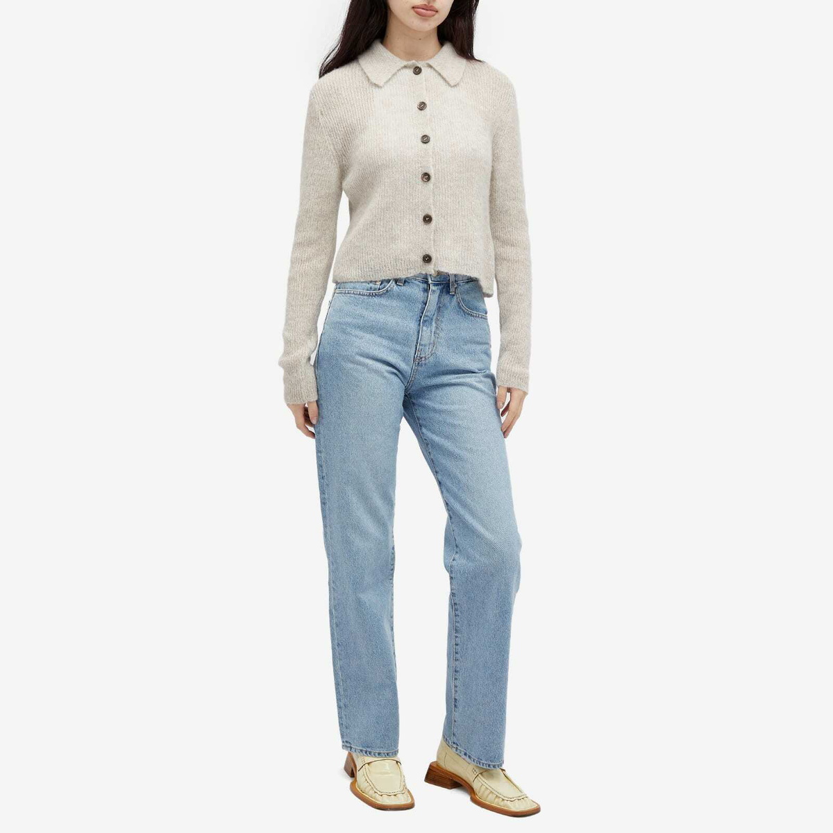 パンツ ^Dunst^ ESSENTIAL STRAIGHT JEANS LIGHT BLUE UDPA4C204B1 DUNST Women's Essential Straight Full Length Jeans in Light