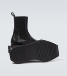 Rick Owens Moody Island Dunk leather boots