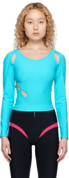 Marshall Columbia Blue Side Slash Long Sleeve T-Shirt